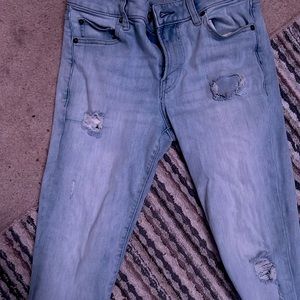Express Light Wash Skinny Jeans